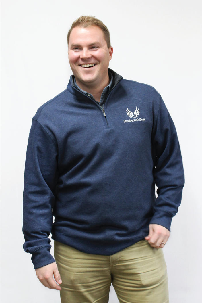 Half zip college online sweatshirt