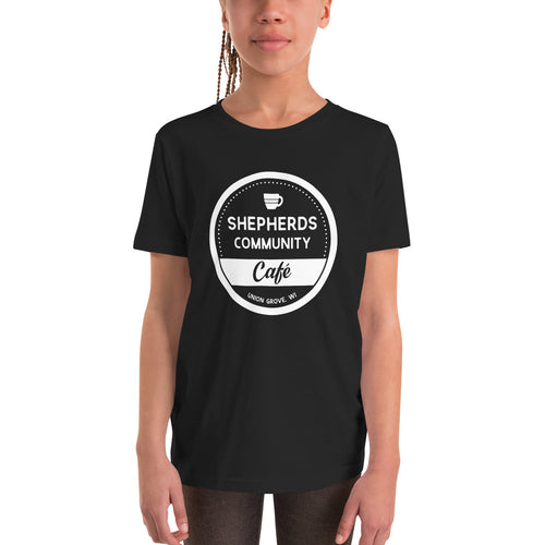 Shepherds Community Cafe Youth Unisex Short Sleeve T-Shirt - Black